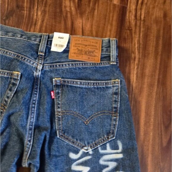 Levi's 551 Z 1961 Men 28 Waist Straight Cropped Blue Jeans NWT 022026 - Picture 4 of 10